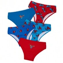 Marvel Pants 5 Pack Cotton Briefs Avengers Spiderman Superhero Toddlers Underwear Soft Breathable Hulk Iron Man Captain America Underpants - Multicolor - View 1