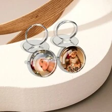 1pc Customized Ring Circular Photo Customized Ring Men's And Women's Jewelry Unique Gift For Holiday Commemoration
