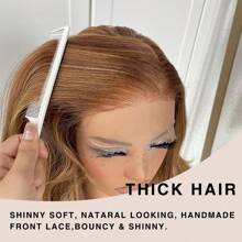 13x4 Synthetische Lace Front Pruik, Honingblonde Body Wave Lace Front Pruiken Voorgeplukt Lijmloze Pruik Voor Vrouwen 26inch Klaar Om Te Dragen Pruiken Beginnersvriendelijk