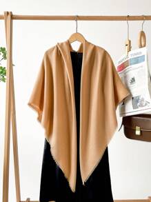 1 件优质春季新款亚麻 130 厘米方形披肩，纯色真丝围巾/披肩，适合女士 - 多色 - 查看 29