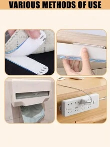 12pcs Punch-Free Tape Strips Self Adhesive ,With Super Strong Double Sided Hook & Loop Installation Tape, Picture Frame Fixed Poster Wall Hook Decorate Fixing,Nail-Free Sticky Tape For Wall Art, Wall Double Sided Tape,Frame Traceless Self Adhesive Tape,Punch-Free Adhesive Strips For Wall Decor & Mounting, Wall Protection - Easy Peel Mounting Strips For DIY Crafts