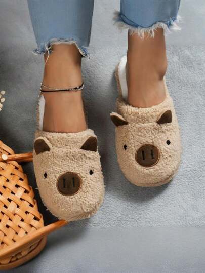 Pantuflas antideslizantes, desodorizantes, suaves y de suela gruesa para interior y exterior, pantuflas de invierno para el hogar
