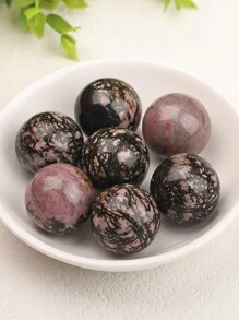 QYDCX 1 szt. Naturalna kryształowa kula, polerowana, kula wróżbiarska, dekoracja do doniczki do wnętrz, kamień równoważący energię i uzdrawiający (25 mm) - 1 szt - Zobacz 11