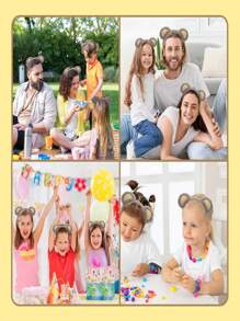 1 Băng đô trang điểm và chăm sóc da hình tai gấu dễ thương | Chất liệu vải nhung mềm mại | Thiết kế hình động vật với chi tiết tai gấu độc đáo | Phong cách đáng yêu và vui nhộn | Co giãn và thoải mái - Nhiều màu - Xem 4