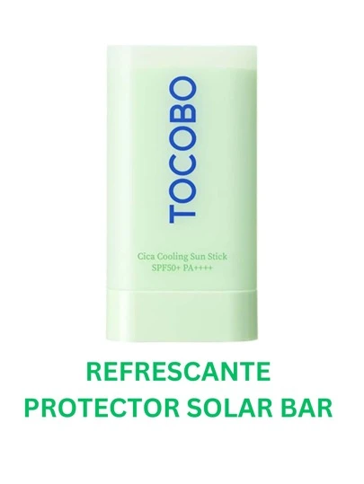 TOCOB Barra solar suave de algodón SPF50+ PA+++ 0.67 onzas / 0.67 oz ,Ingredientes naturales, antisebo, sensación mate suave,EWG Green + sin PEG, barra solar vegana coreana para la cara,Cica Cooling Sun Stick SPF50+ PA++++ 18g