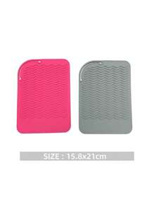 1pc Silicone Hair Curler Mat, Heat Resistant Pad, Anti-Scald Insulation Mat For Hair Styling Tools, Multi-Functional Portable Makeup Tool, Suitable For Blow Drying And Curling To Prevent Desk Damage, Hair Tools, Hair Products And Accessories For Barber Salon Beauty Back To School, Travel Holiday Essentials, Slick Back Brush, Hair Dryer, Hair Spray, Curly Hair Products, Hair Cutting Scissors, Christmas, Barbershop, Hairdressing, Hair Dryer, Curly Hair Brush, Hairdressing Equipment, Hairstyle, Hairdressing, Barbershop, Hairdressing Equipment - Multicolor - View 8