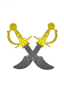 1 Pieza Espada de plástico de pirata para disfraz, decoración y utilería de fiesta