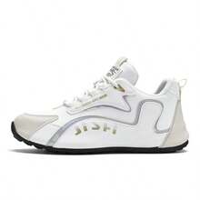 Men's Leather Waterproof Non-Slip High-End Travel Shoes, Fashionable & Versatile Casual Sports Sneakers, Spring & Summer - white ash - View 2