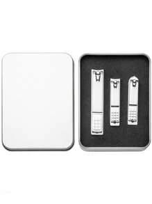 1pc3pc Gift Box Personalized Nail Clippers With Your Name, Customized Stainless Steel Nail Clipper Set Gifts For Men And Women, Nail Clippers Set Matte Stainless Steel Fingernail Clippers, Mother's Day Birthdays ,For Father's Day,For Weddings, Bedroom,For Graduation, For Housewarming Office, School, Home, Bathroom, Living Room,