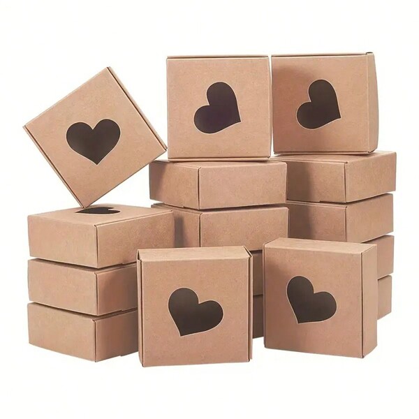 1/5/10pcs Valentine's Day Heart-Shaped Gift Boxes, Wedding Party Decoration Favor, Gift Box,Birthday,Bride,Wedding