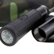 Pala de ingeniero montada en camión portátil plegable, tienda de campaña, pala para exteriores, herramienta de supervivencia de autodefensa, bolsa de almacenamiento de brújula - B-plata - Ver 10