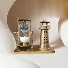 1pc Retro Style Lighthouse And Windmill Shaped Decoration, Home Ornament, Student Gift Birthday