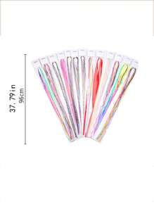 8 件装宠物彩色绳，适用于长毛猫狗，多功能可爱编织头发装饰 - 彩色 - 查看 2