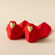 3 Pairs/1 Pair Chinese New Year Socks, Zodiac Snake Pattern Red Socks, Cartoon Embroidery Short Socks, Wedding Celebration Couple Socks, Valentine's Day Gift Couple Socks / Random Style - Red - View 4