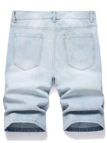 Men's Fashion Casual Outdoor Light Color Denim Shorts