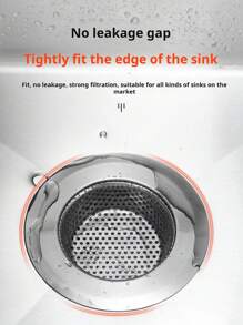 1 pieza Colador de fregadero de cocina, colador de desagüe de acero inoxidable para fregadero de cocina, colador de fregadero antiguo, colador de fregadero para verduras, colador de desechos de alcantarillado, accesorios de cocina, un regalo imprescindible de herramientas de cocina para chefs en el hogar, almacenamiento ahorra espacio para organizadores de cocina, idea de regalo de cocina navideña