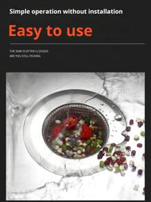 1 pieza Colador de fregadero de cocina, colador de desagüe de acero inoxidable para fregadero de cocina, colador de fregadero antiguo, colador de fregadero para verduras, colador de desechos de alcantarillado, accesorios de cocina, un regalo imprescindible de herramientas de cocina para chefs en el hogar, almacenamiento ahorra espacio para organizadores de cocina, idea de regalo de cocina navideña