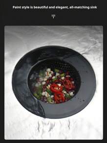 1 pieza Colador de fregadero de cocina, colador de desagüe de acero inoxidable para fregadero de cocina, colador de fregadero antiguo, colador de fregadero para verduras, colador de desechos de alcantarillado, accesorios de cocina, un regalo imprescindible de herramientas de cocina para chefs en el hogar, almacenamiento ahorra espacio para organizadores de cocina, idea de regalo de cocina navideña