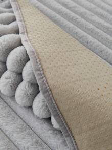 1件秋冬保暖加厚绒面波西米亚风沙发垫套，防滑沙发套，防尘防污，可机洗，宠物友好型保护套，适用于卧室、办公室、客厅、L型沙发和1/2/3/4座沙发，也可手洗。