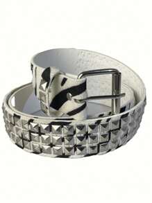 Cinturón de estilo punk para hombres, cinturón BP, cinturón de moda unisex, imprescindible para tipos y chicas geniales, adecuado para adolescentes, uso casual al aire libre, deportivo, de viaje, graduación, cumpleaños, uso diario - Multicolor - Ver 18