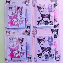 1/2/4 peças cadernos de desenho animado fofos, mini blocos de notas com caneta esferográfica, diário portátil para meninas