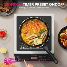 Induction Cooktop 1800W Stove Burner Cooker Portable Commercial Countertop - 1 - 查看 7