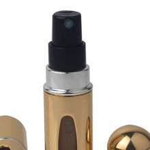 2pcs 5ml Mini Refillable Perfume Atomizer Men Women Travel Portable Perfume Spray Bottle For Party 2pcs Gold.Gifts For Men,Gifts For Women.