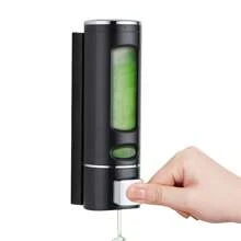 Soap Dispenser Wall Mount Silver Shampoo Shower Dispenser For Bathroom Hotelbathroom Decor Summer - Black - View 3