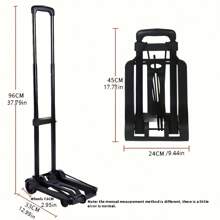 Carro de equipaje plegable, carrito ligero con ruedas, carrito de compras con ruedas, carrito de la compra, carrito de carga