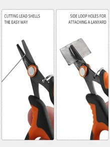 Tijeras de pesca multifuncionales con alicates para cortar líneas trenzadas y señuelos, mango personalizado de color