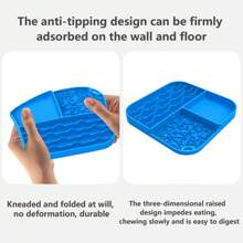 1 件宠物慢食垫，硅胶慢食垫，慢食防止窒息和呕吐，促进宠物健康，材质，适用于猫和狗，有助于缓解焦虑