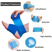 3/10/14 Rolls/Set Self-Adhesive Sport Bandage, Elastic Pressure Athletic Protective Bandage Tape For Football, Basketball, Fitness Training, Ankle, Wrist, Foot Support, Multi-Functional First Aid Kit Bandage For Outdoor Sports, Household, Pets Gym Accessories Sales Sports Tape - Multicolor - View 7