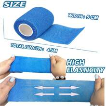 3/10/14 Rolls/Set Self-Adhesive Sport Bandage, Elastic Pressure Athletic Protective Bandage Tape For Football, Basketball, Fitness Training, Ankle, Wrist, Foot Support, Multi-Functional First Aid Kit Bandage For Outdoor Sports, Household, Pets Gym Accessories Sales Sports Tape - Multicolor - View 6