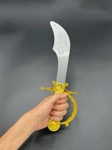 1 Pieza Espada de plástico de pirata para disfraz, decoración y utilería de fiesta