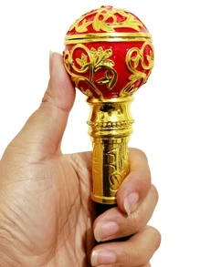1 pieza Bastón/Bastón de Marcha de Estilo Britáinico Vintage con Patrón Floral Bicromo Desmontable, Perfecto para Halloween, Navidad, Cosplay, Actuaciones de Danza, Uso Diario y Como Regalo Maravilloso