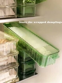 Multi-Functional Food Storage Container, Spice Rack, Household Dumpling Container, Refrigerator Side Door Multi-Layer Stackable - Multicolor - View 5