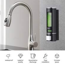 Soap Dispenser Wall Mount Silver Shampoo Shower Dispenser For Bathroom Hotelbathroom Decor Summer - Black - View 8