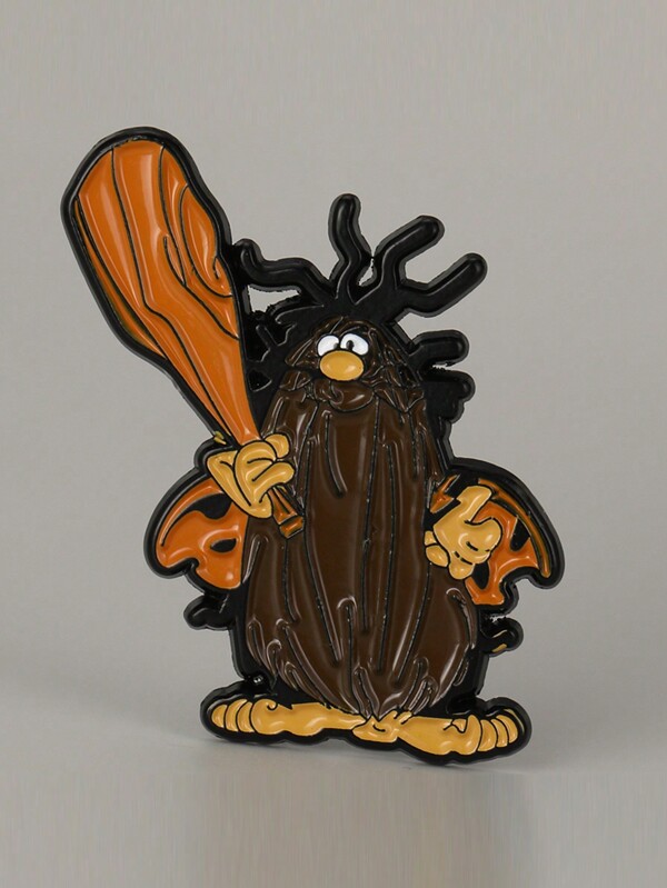 1pc Cartoon Brooch With Unique Wildman Enamel Badge Suitable For Daily Wear And Gift Giving Pin For Clothes Bag Charm School Office Accessories Shirts Jacket Jewelry Christmas Halloween Autumn-Winter Accessories,Suitable For Teens, Youth,Men,Casual, Outdoor, Athletic, Vacation, Graduation Gifts, Birthday, Daily Wear Clothes Pin Funny Cute Teacher Gifts Costume Accessories Bag Charms Men Gifts Bag Pins