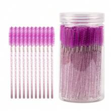 100pcs/Set Disposable Eyelash Brushes With Bucket Roller, Micro Eyelash Mascara Wands, Wholesale For Eyelash Extension Makeup - Multicolor - View 16