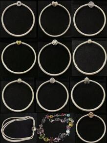 1 pièce Accessoire de mode haut de gamme en cristal pour femmes pour faire soi-même un bracelet de charme. La base convient pour un port quotidien et est un cadeau parfait pour les fêtes et anniversaires.