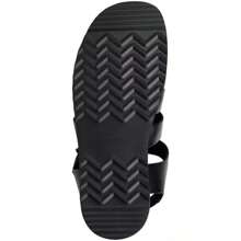 Men's Darby Leather Fisherman Sandals - Black - View 4