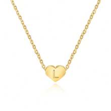 女士不锈钢金色心形和字母项链 - 項鍊 - 查看 20