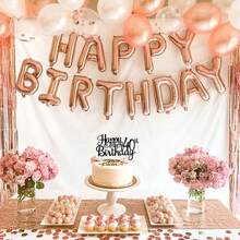 1 件生日快乐蛋糕装饰闪光生日蛋糕装饰为生日快乐周年派对装饰用品黑色 - 黑色 - 查看 8