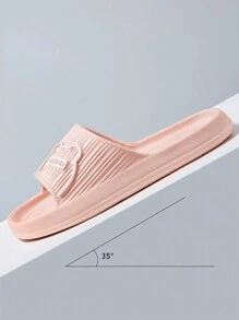 夏季室内拖鞋，防滑浴室拖鞋，适合幼儿男孩和女孩 - 粉色 - 查看 3