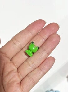 Mini Frog, Ếch nhựa tí hon dùng trang trí sân vườn hoặc nhà cửa - Tượng nhỏ bằng nhựa, hoàn hảo cho cảnh quan rêu hoặc làm điểm nhấn dễ thương, đồ thủ công Terrarium tự làm, đồ trang trí vườn cổ tích - ếch mắt to - Xem 4