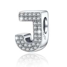 Easvnya Silver Zirconia English Alphabet A-Z Pendant, Suitable For Handmade Bracelets/Necklaces, Minimalist & Fashionable Jewelry Charm, DIY Craft, Women's Birthday Party Gift