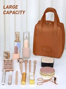1 Peça Bolsa de Maquiagem, Bolsa de Toalete, Bolsa de Armazenamento de Cosméticos, Bolsa Feminina, Bolsa de Toalete Portátil, Bolsa de Maquiagem à Prova d'Água, Bolsa de Maquiagem de Grande Capacidade, Bolsa de Viagem para Cosméticos, Organizador de Viagem Multifuncional, Clutch, Nécessaire de Cosméticos, Presente, Presente para Mãe, Presente de Aniversário, Presente de Ano Novo