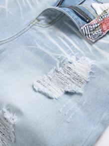Men's Fashion Casual Outdoor Light Color Denim Shorts