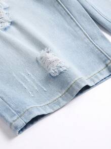 Men's Fashion Casual Outdoor Light Color Denim Shorts