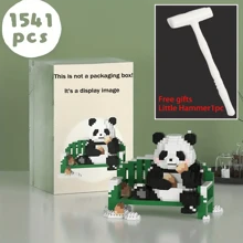 1 Kreative Panda Block - 2-in-1 Spielblock - Geschenk für Feiertage und Geburtstage - Dekoration für den Bürotisch, stressabbauendes Spielzeug - Bürodekoration, Geschenk zu Halloween, Thanksgiving, Weihnachten - Universelles Partygeschenk für Männer und Frauen - Verschiedenfarbig - Übersicht 20